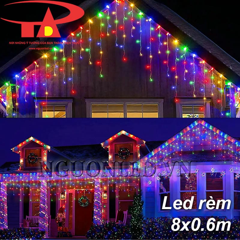 Đèn mành rèm 8x0.6m đủ màu