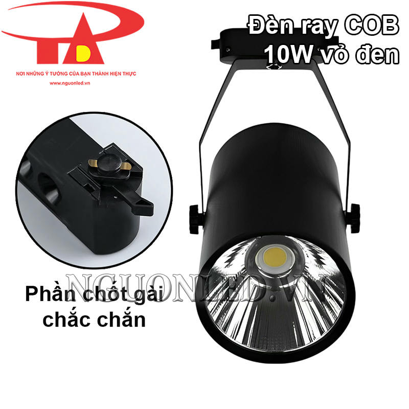 Đèn led chiếu điểm 10W có chốt gắn ray chắc chắn