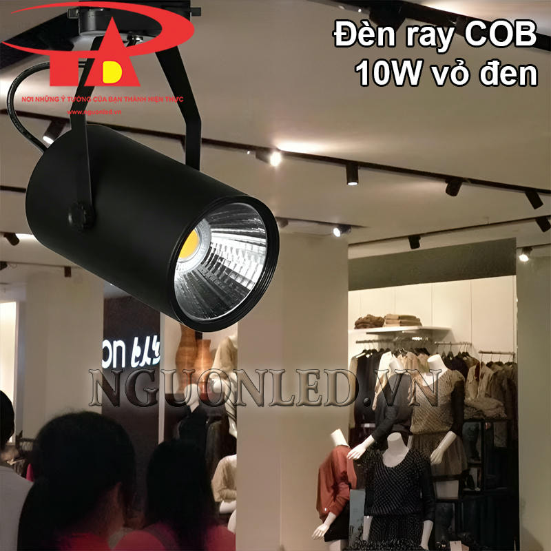 Đèn spotlight gắn ray 10W dùng cho cửa hàng