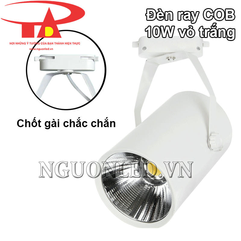 Đèn rọi COB 10W chốt gài ray chắc chắn