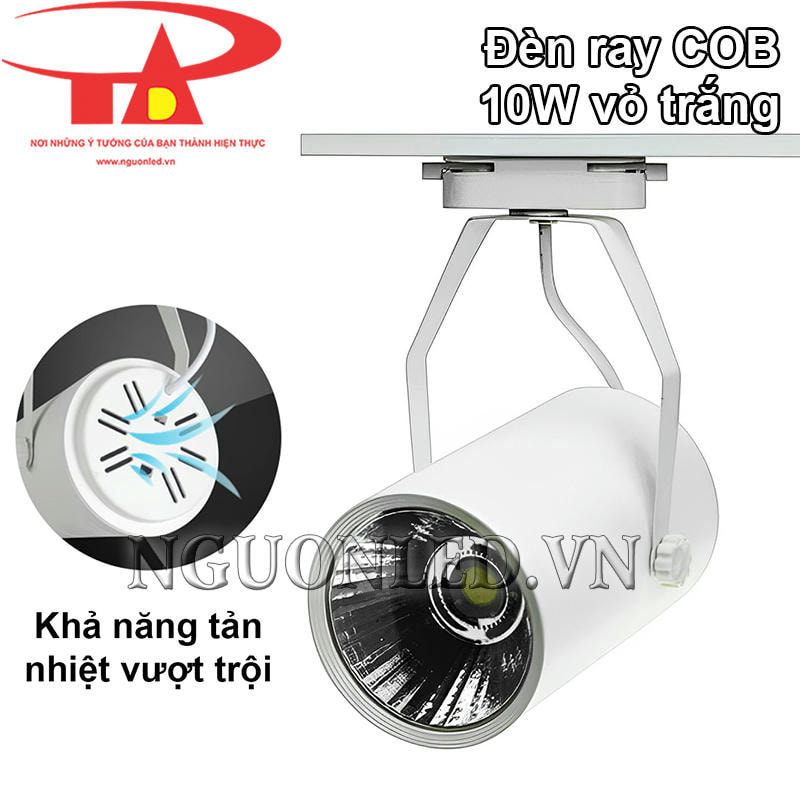 Đèn rọi ray 10W tản nhiệt tốt