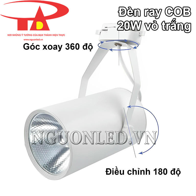 Đèn led chiếu shop 20W điều chỉnh linh hoạt