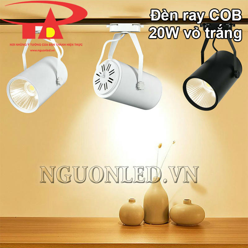 Đèn rọi ray COB 20W bền bỉ, an toàn khi sử dụng