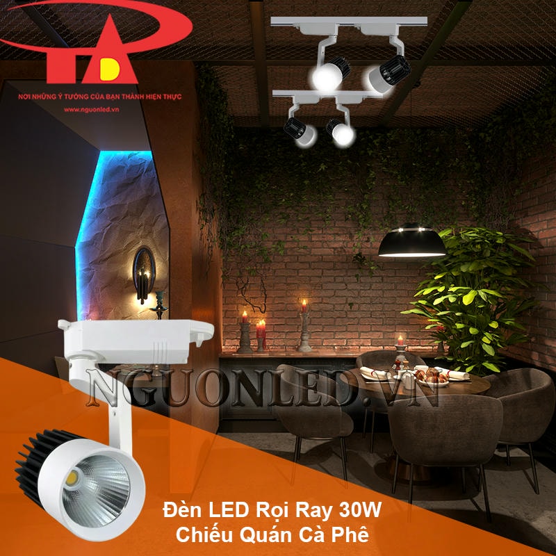 Đèn led chiếu điểm 30W COB chiếu sáng không gian quán cà phê