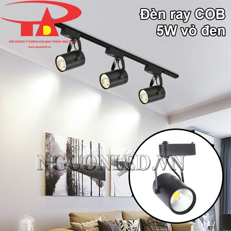 Đèn led chiếu điểm COB 5W trang trí tranh