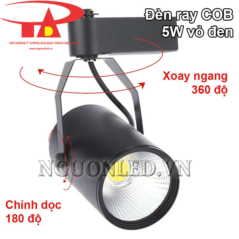 Đèn led ray 5W điều chỉnh linh hoạt