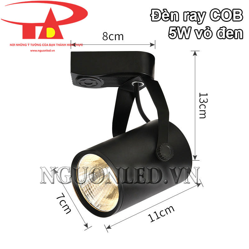 Đèn led rọi ray 5W kích thước nhỏ gọn