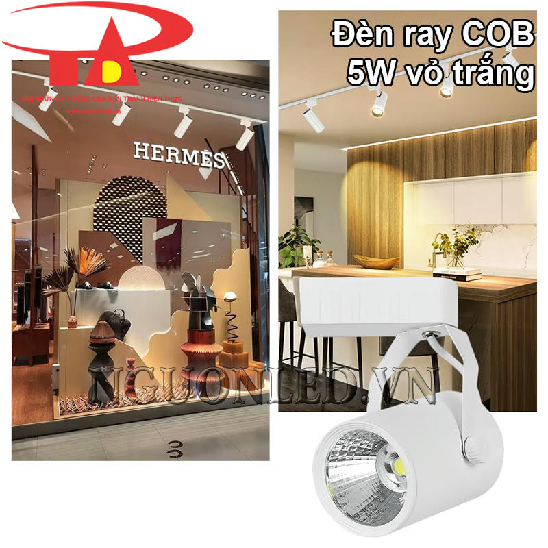 Đèn led ray 5W chiếu shop