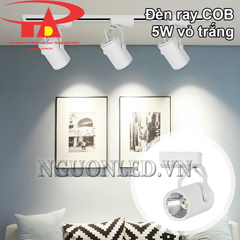 Đèn led gắn ray 5W trang trí rọi tranh