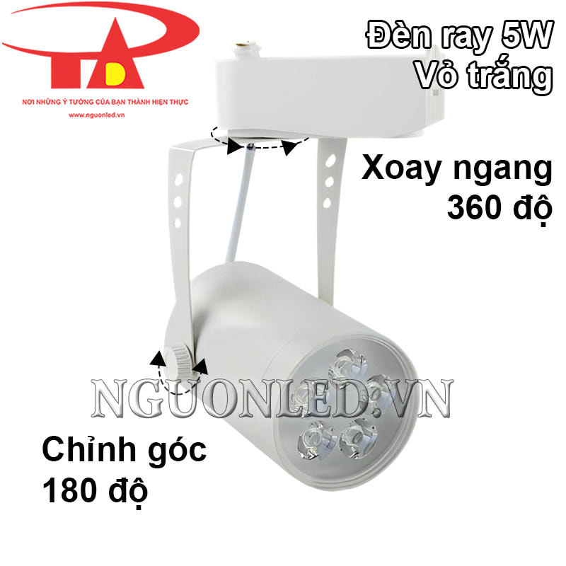 Đèn ray vỏ trắng 5W