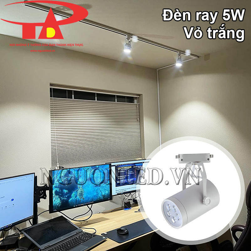 Led ray vỏ trắng 5W chiếu sáng bàn làm việc