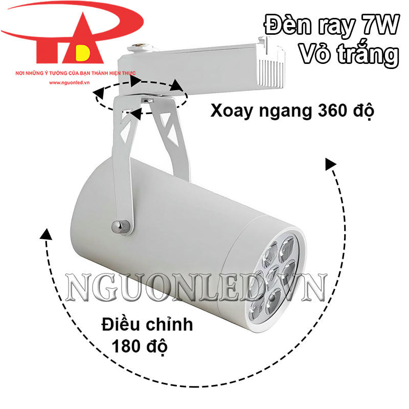 Đèn rọi chiếu điểm vỏ trắng 7W