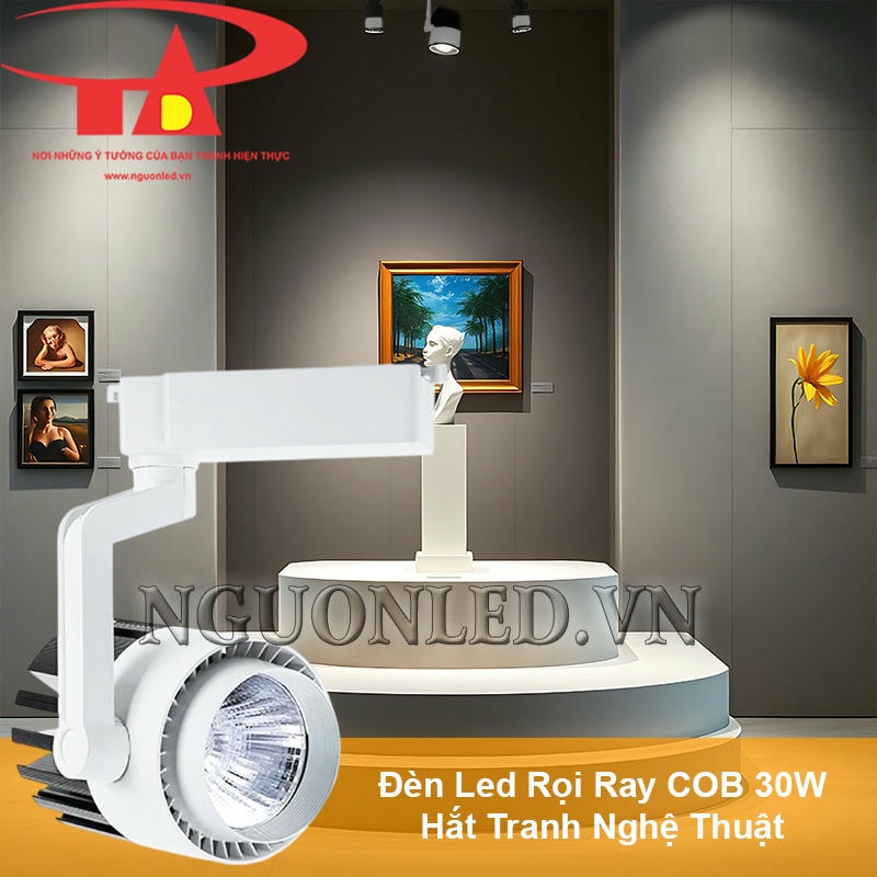 Đèn led rọi ray 30W chiếu tranh trưng bày