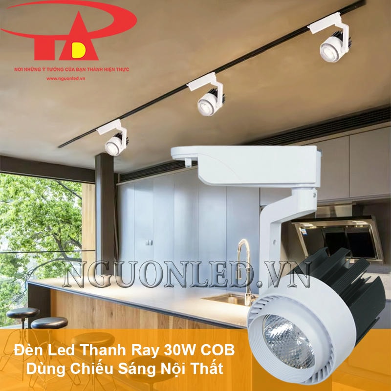 Đèn led gắn thanh ray 30W hoàn hảo cho không gian nội thất