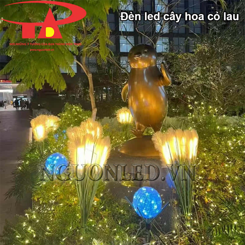 Cây đèn led cỏ lau