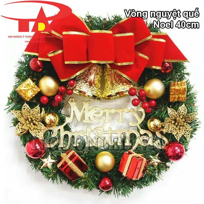 Vòng nguyệt quế noel