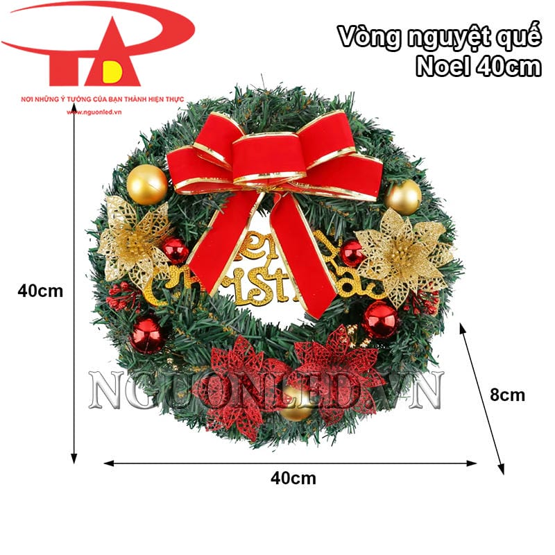 Vòng trang trí Noel 40cm