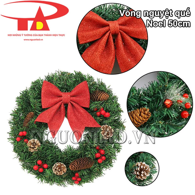 Vòng Noel 50cm loại tốt