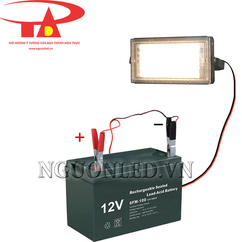 Hướng dẫn đấu nối dây nguồn cho đèn pha led 12V 50W mini