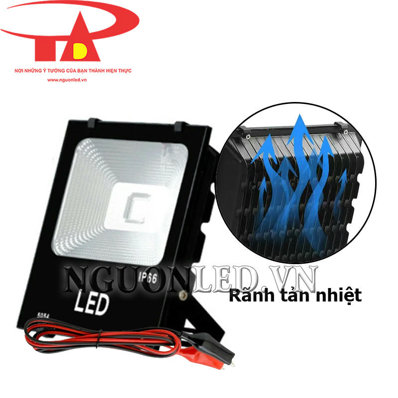 Đèn led pha 12V DC 50W chóa kim cương