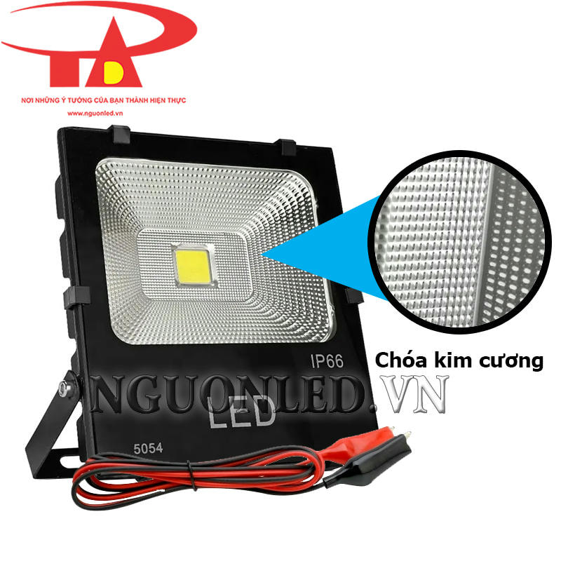 Đèn led pha kẹp bình 50W chóa kim cương