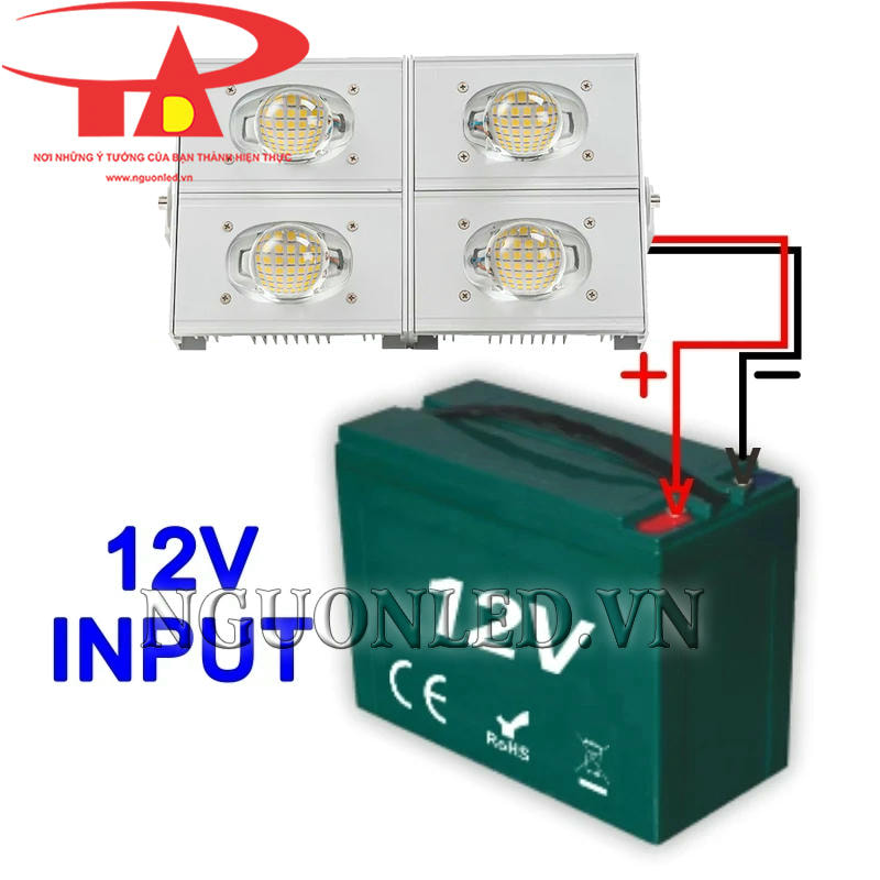 Hướng dẫn đấu nối đèn pha led 12V DC 200W Prolux