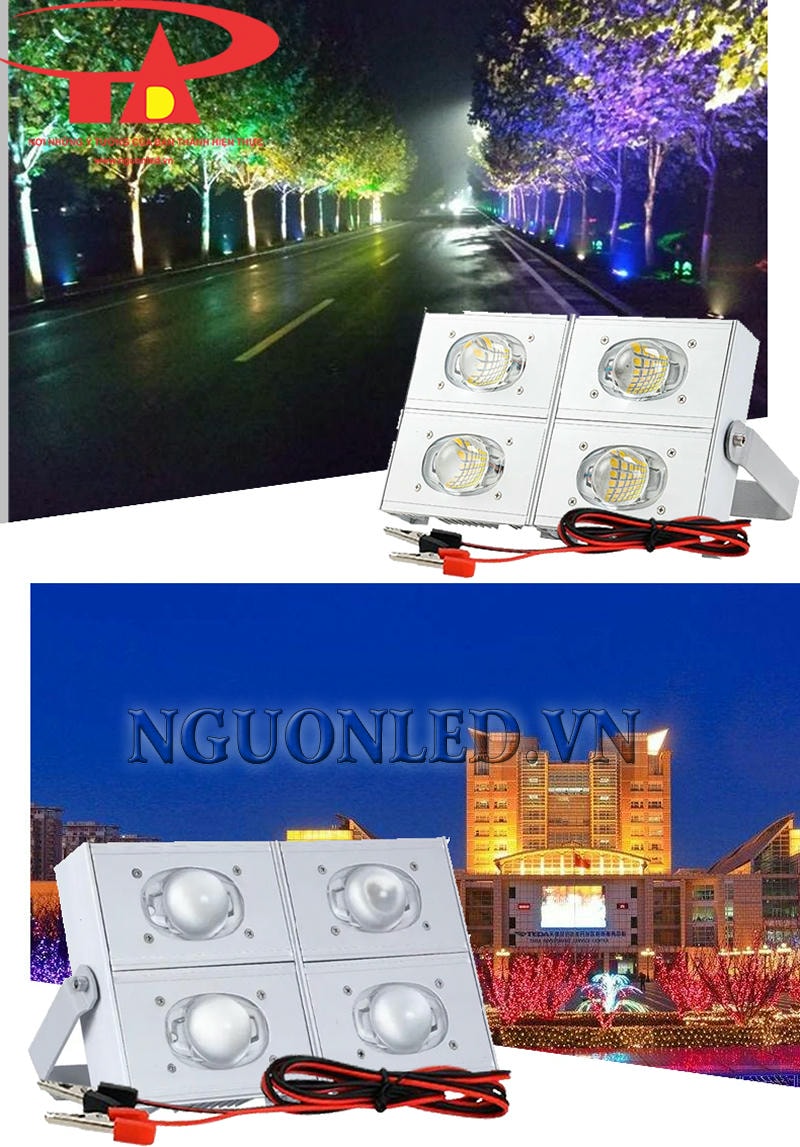 Đèn led pha dùng bình 12V