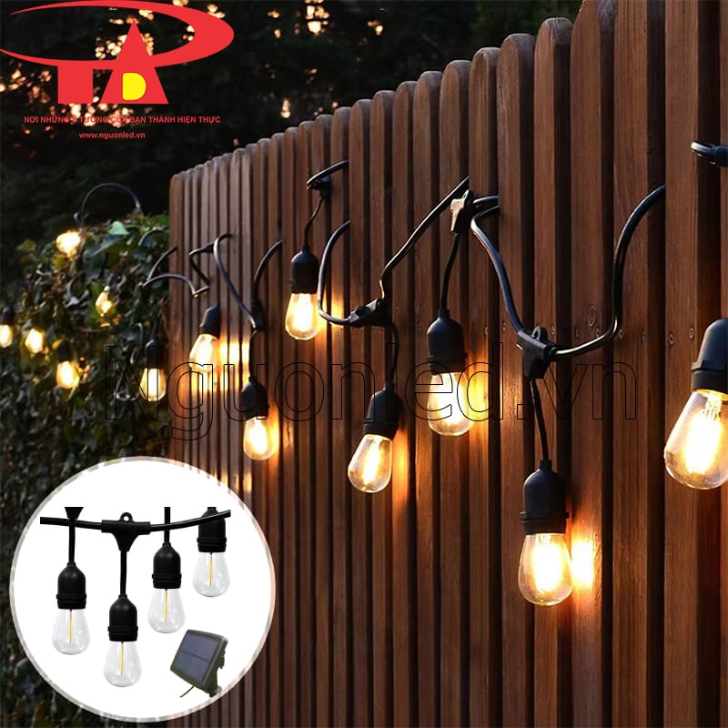 Dây đèn led nlmt 10m 20 bóng - Lắp đặt đơn giản, sử dụng tiện lợi