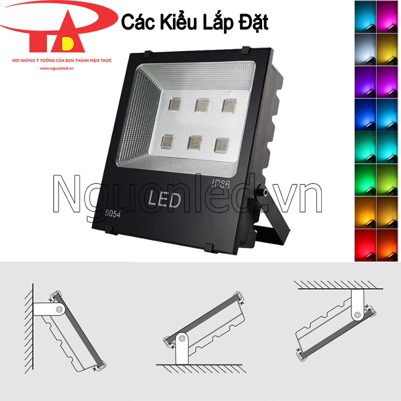 Hướng dẫn lắp đặt đèn pha led đổi màu chi tiết