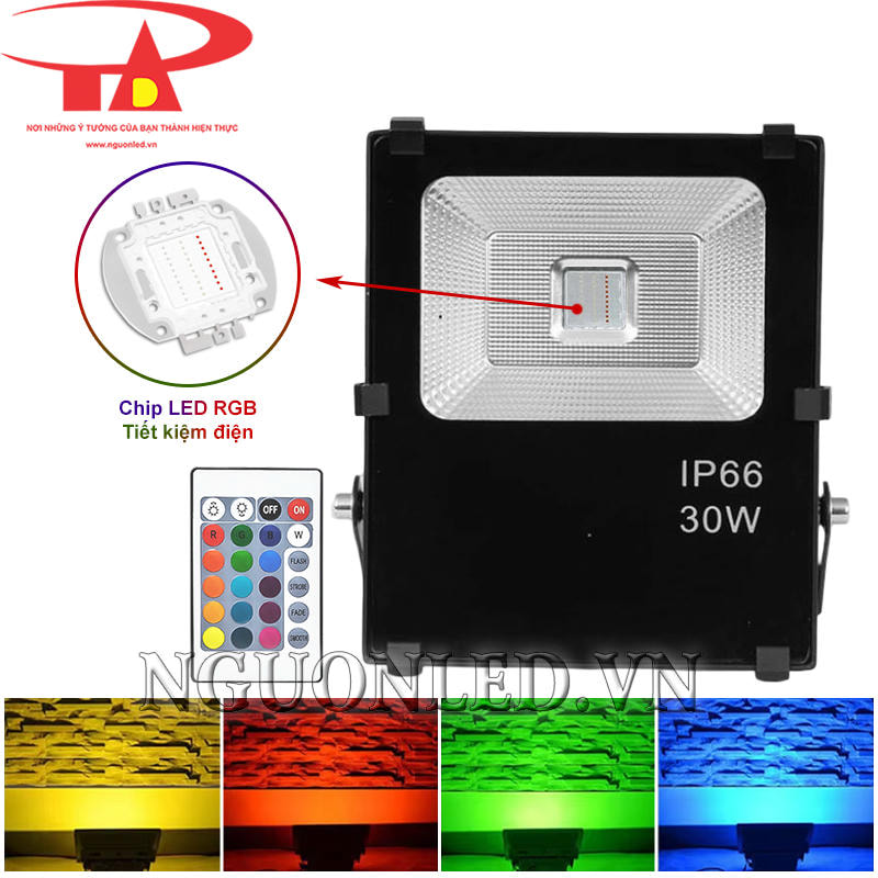 Tiết kiệm điện, chiếu sáng hiệu quả với đèn pha 30W