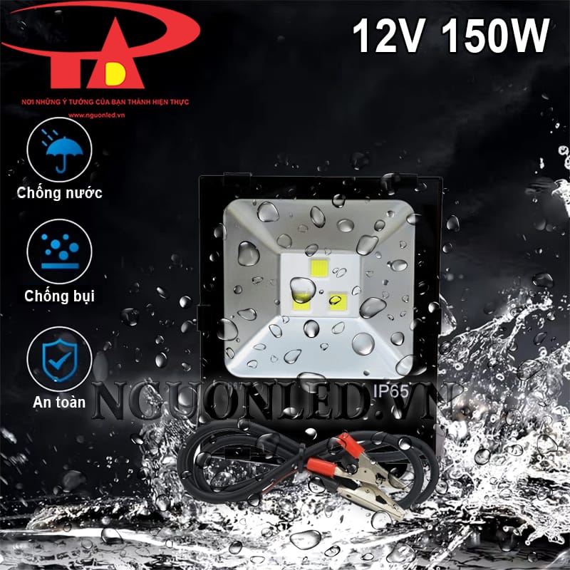 Đèn pha led 150W chống nước DC12V