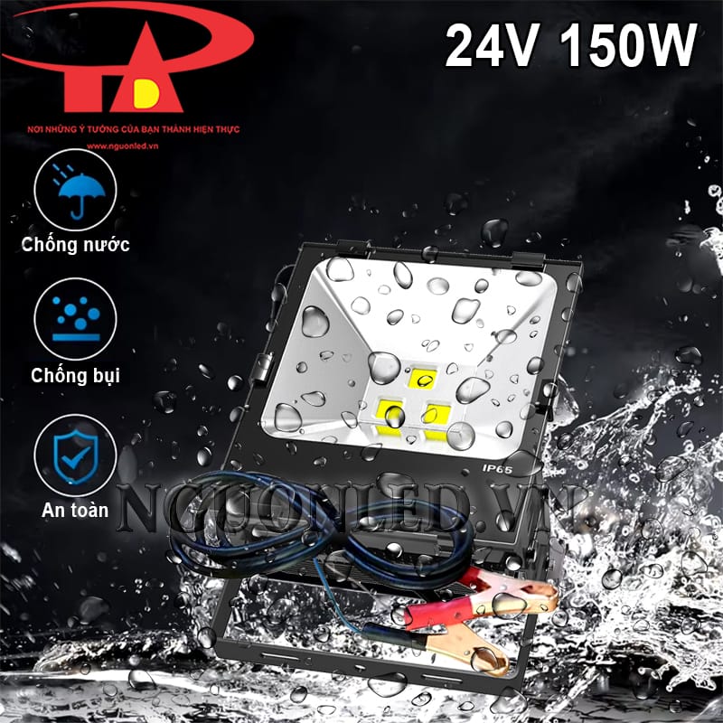 Đèn led pha 24V 150W ngoài trời