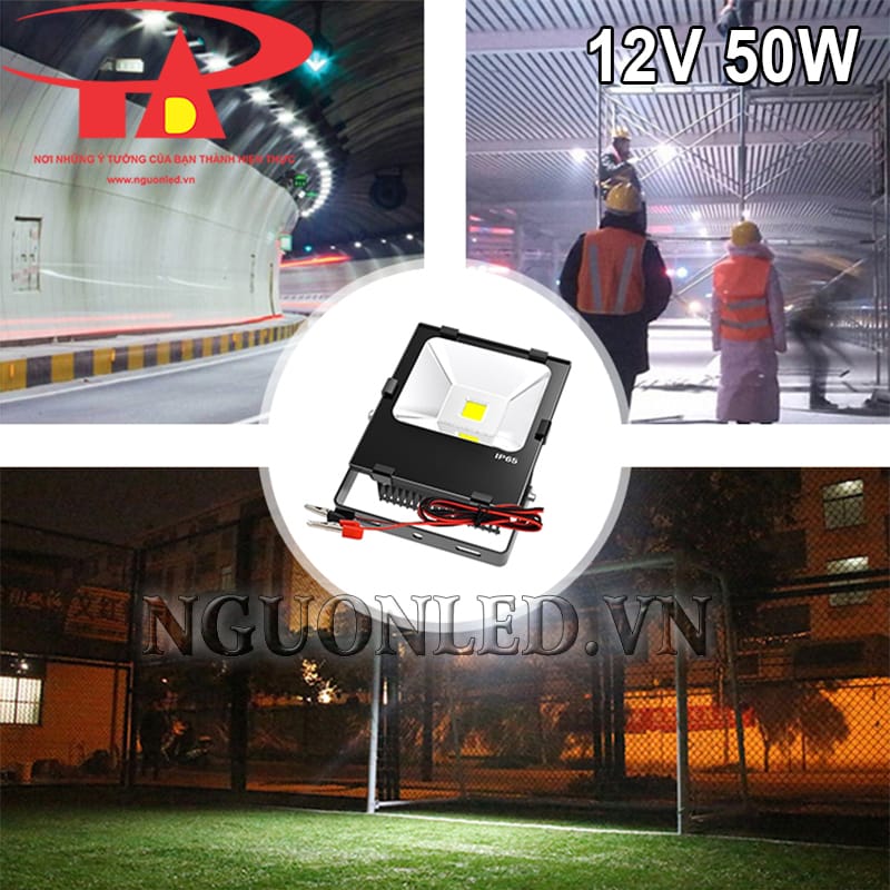 Đèn pha led dùng điện 12V 50W