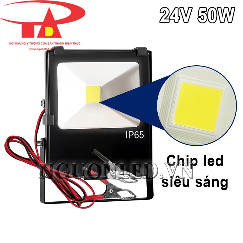 Đèn pha led dùng điện 24V 50W siêu sáng