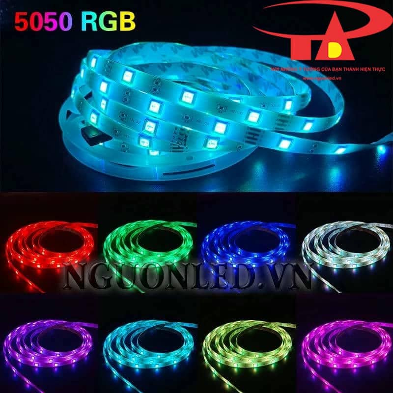 Đèn led dây 12V RGB chips led 5050