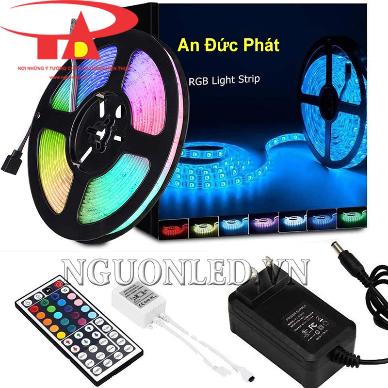 Đèn led dây 5050 RGB loại tốt dùng điện 12V