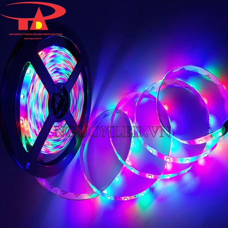 Dây led cuộn 5m 3528 RGB siêu sáng