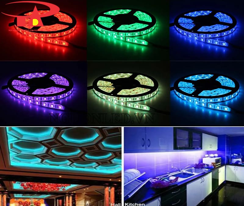 Led dây RGB cũng có thể tạo ra màu vàng nhạt 