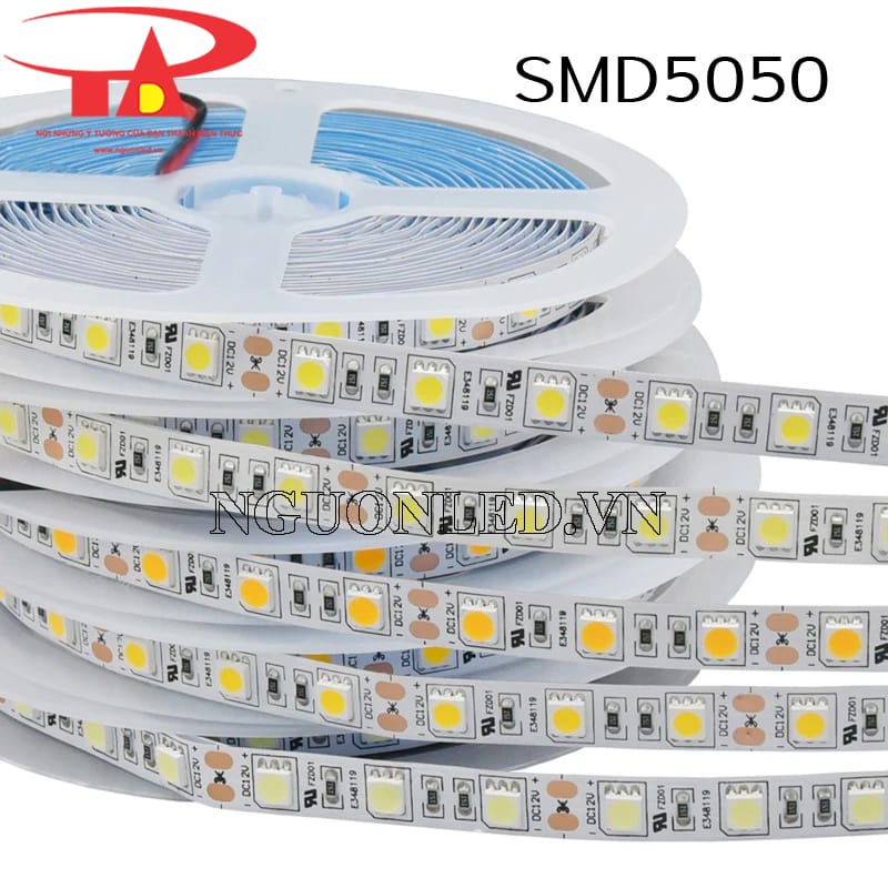 Đèn led dây 12v cuộn 5m siêu sáng