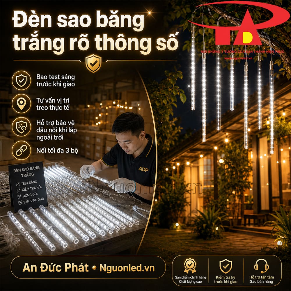 An Đức Phát địa chỉ bán đèn LED sao băng chất lượng tại HCM