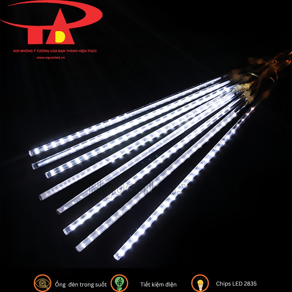Đèn LED sao băng ánh sáng trắng giá rẻ, lựa chọn tiết kiệm cho trang trí nhà cửa và sự kiện