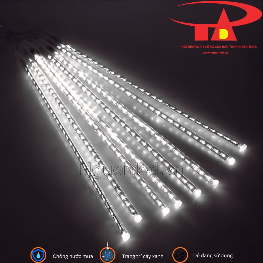 LED sao băng sáng trắng tại HCM, mẫu đèn treo trang trí đẹp cho nhà hàng, khách sạn, quán cà phê