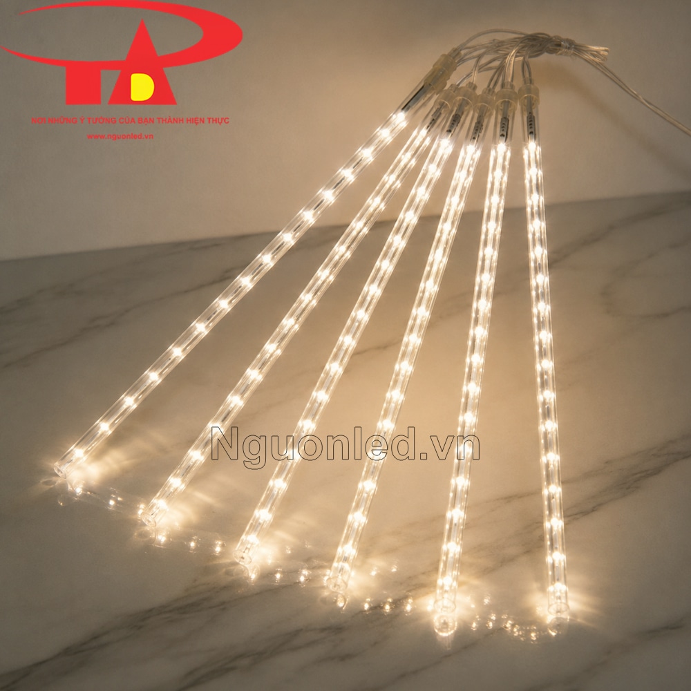 Đèn LEd sao băng màu vàng chip LED hai mặt, ánh sáng đều