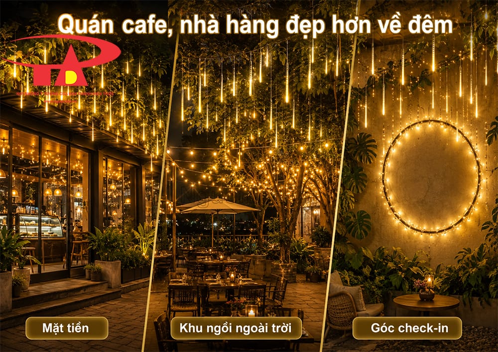 Đèn sao băng chống nước IP65 cho sân vườn