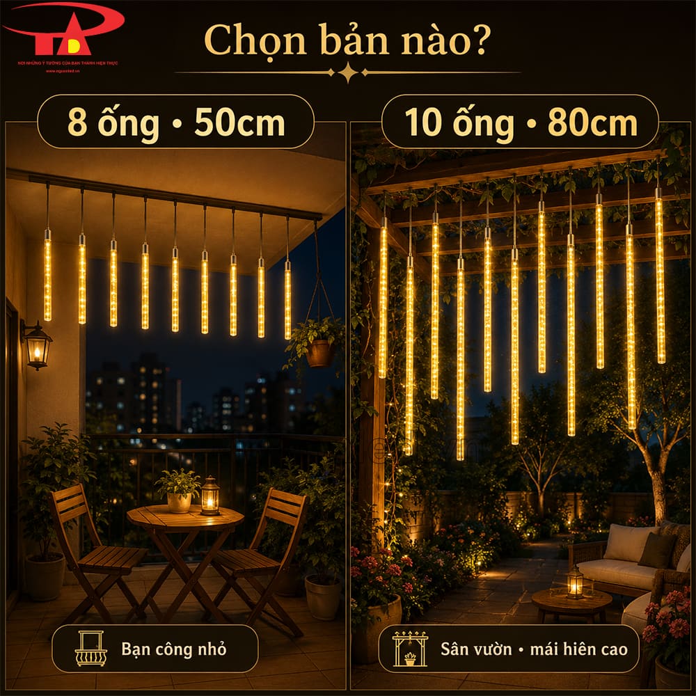 Khi nào nên chọn bản vàng 10 ống 80cm thay vì vàng 8 ống 50cm