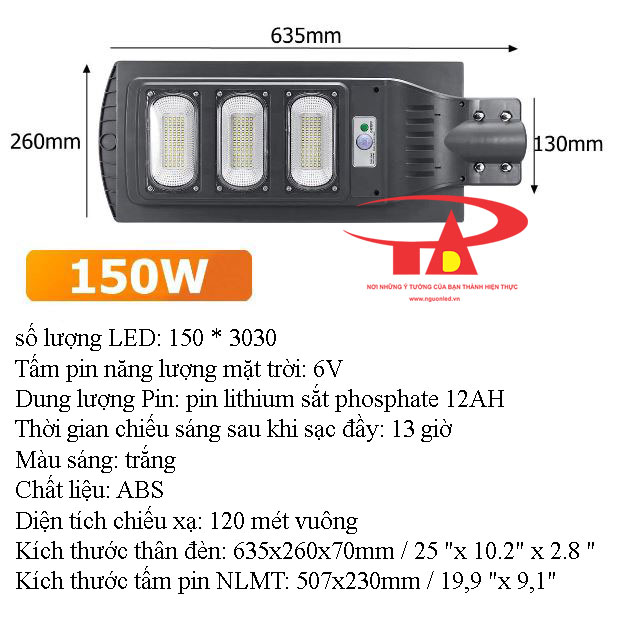 đèn đường led nlmt 150w giá rẻ