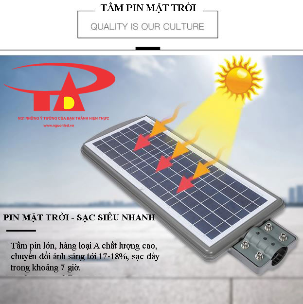 ưu điểm đèn đường led năng lượng mặt trời 120w tiết kiệm điện