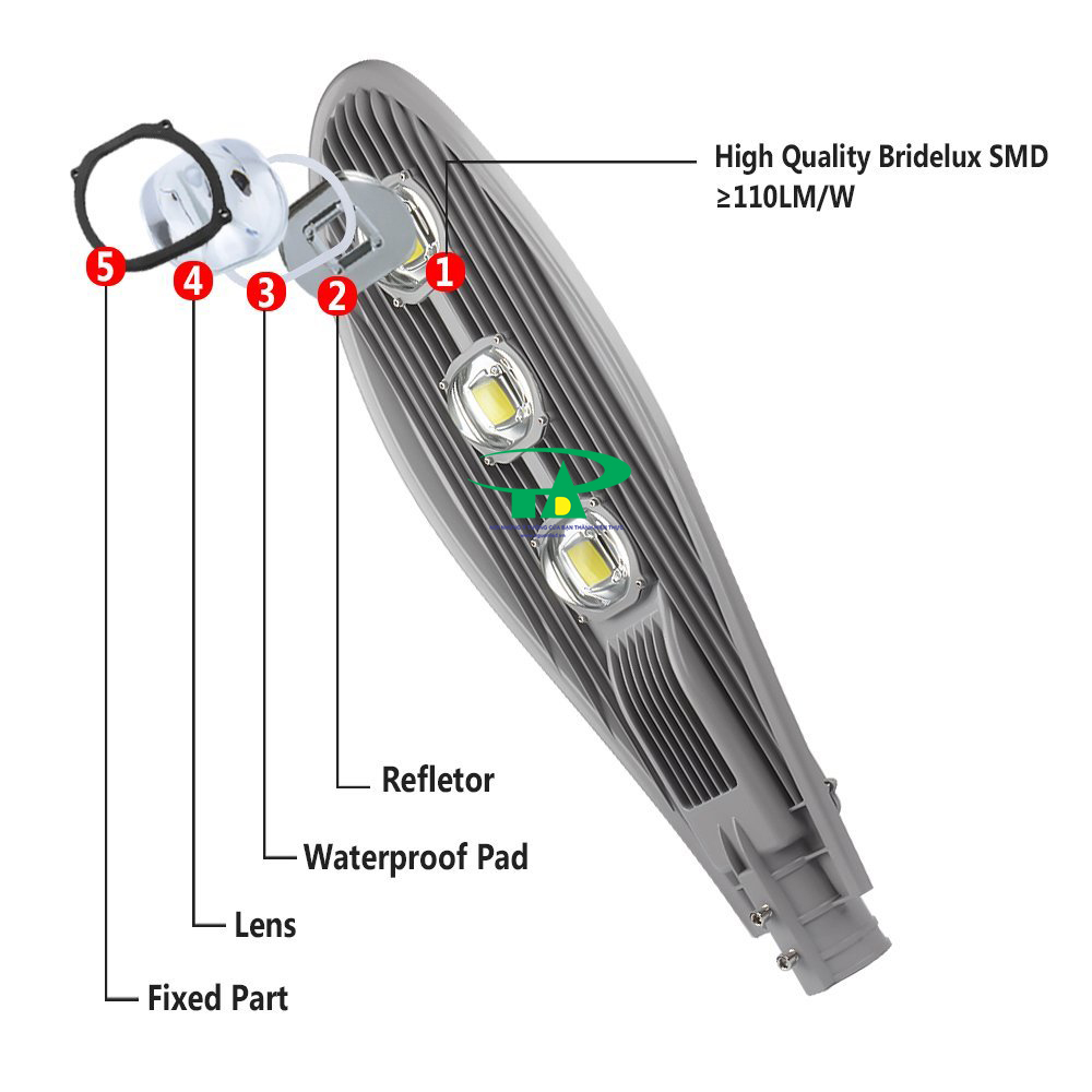 Đèn đường led nichia 150w, chính hãng bảo hành 5 năm