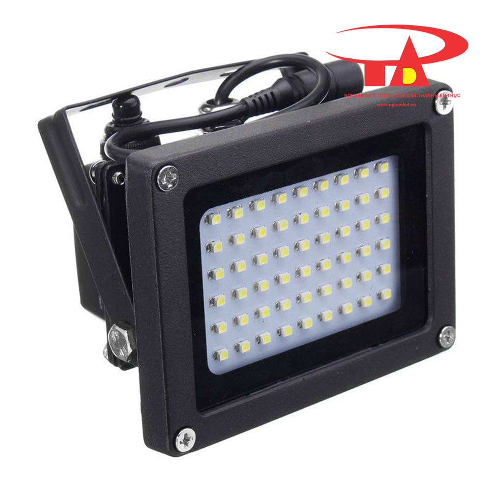 đèn pha led năng lượng mặt trời 54 led chống thấm nước, bền bỉ