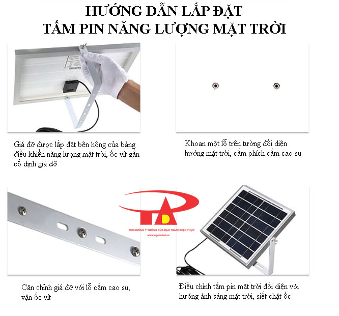 hướng dẫn lắp đặt tấm pin năng lượng mặt trời hiệu suất tốt